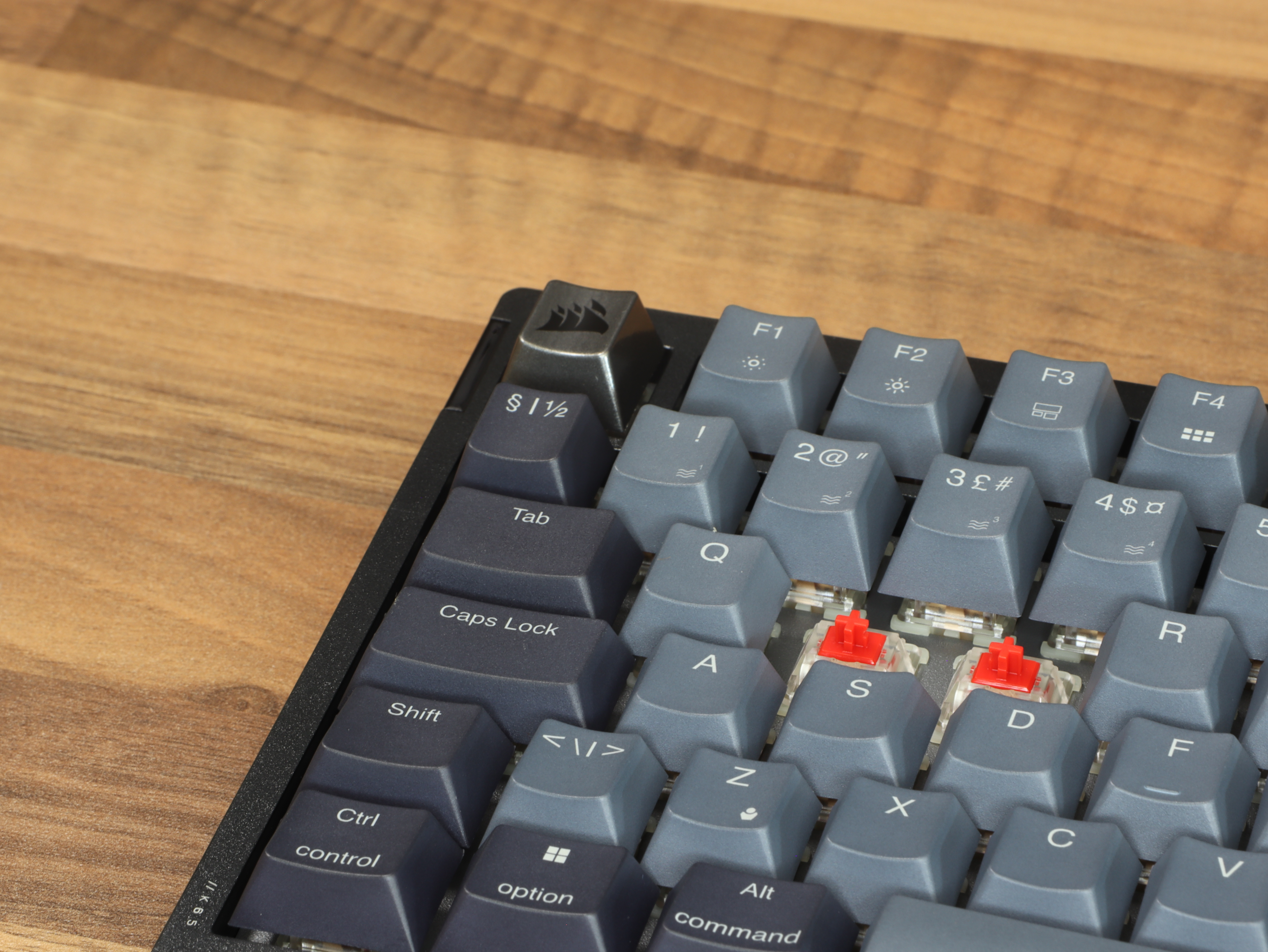 switches Red MLX compact K65 compact keyboard mechanical keyboard Plus Wireless 75% layout Corsair gaming.JPG